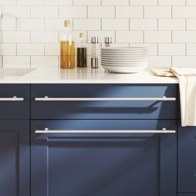 Tiradores para armarios 20 uds acero inoxidable plateado 480