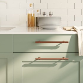 Tiradores para armarios 20 uds acero inoxidable bronce 192