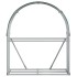 Leñero de acero galvanizado verde 120x45x140