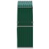Leñero de acero galvanizado verde 120x45x140