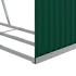 Leñero de acero galvanizado verde 120x45x140