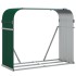 Leñero de acero galvanizado verde 120x45x100