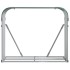 Leñero de acero galvanizado verde 120x45x100