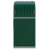 Leñero de acero galvanizado verde 120x45x100