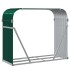 Leñero de acero galvanizado verde 120x45x100