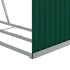 Leñero de acero galvanizado verde 120x45x100