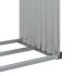 Leñero de acero galvanizado verde 120x45x100