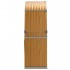 Leñero de acero galvanizado marrón claro 120x45x140