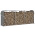 Leñero de acero galvanizado gris claro 234x45x100