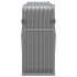 Leñero de acero galvanizado gris claro 234x45x100