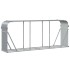 Leñero de acero galvanizado gris claro 234x45x100