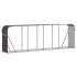 Leñero de acero galvanizado marrón 300x45x100
