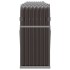 Leñero de acero galvanizado marrón 300x45x100