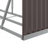 Leñero de acero galvanizado marrón 300x45x100