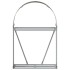 Leñero de acero galvanizado marrón 80x45x120