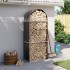 Leñero de acero galvanizado gris antracita 80x45x190