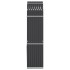 Leñero de acero galvanizado gris antracita 80x45x190