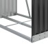 Leñero de acero galvanizado gris antracita 80x45x190