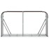 Leñero de acero galvanizado marrón 180x45x100