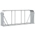 Leñero de acero galvanizado plateado 234x45x100