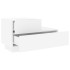 Mesita de noche con luces LED blanca 70x36x40,5