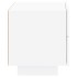 Mesita de noche con luces LED blanca 70x36x40,5