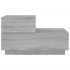 Mesita de noche con luces LED gris Sonoma 70x36x40,5
