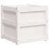 Jardinera madera maciza de pino blanco 50x50x50