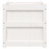 Jardinera madera maciza de pino blanco 50x50x50