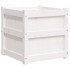 Jardinera madera maciza de pino blanco 50x50x50