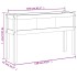 Jardinera con patas madera maciza de pino blanco 110x31x70