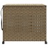 Cesto para ropa sucia con ruedas ratán 66x35x60