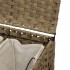 Cesto para ropa sucia con ruedas ratán 66x35x60