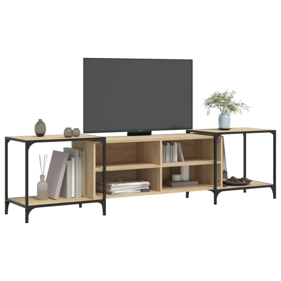 Mueble de TV madera de ingeniería roble Sonoma 203x37x50