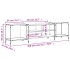 Mueble de TV madera de ingeniería roble Sonoma 203x37x50
