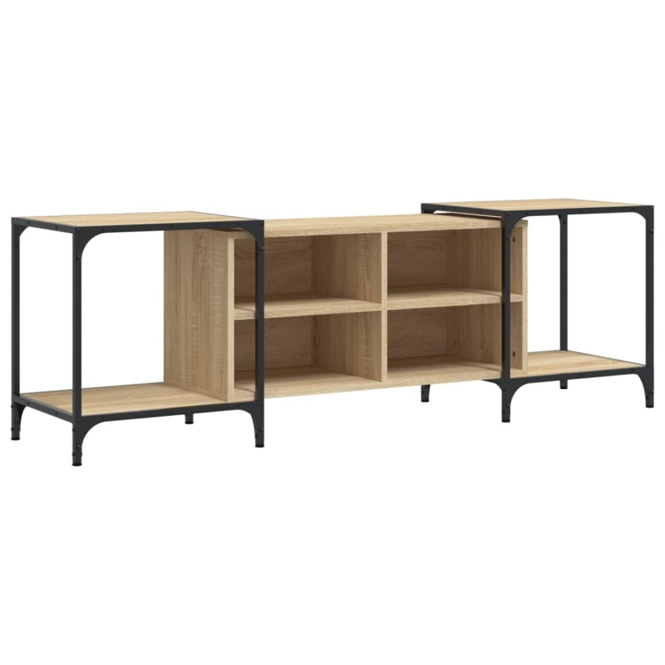 Mueble de TV madera de ingeniería roble Sonoma 153x37x50