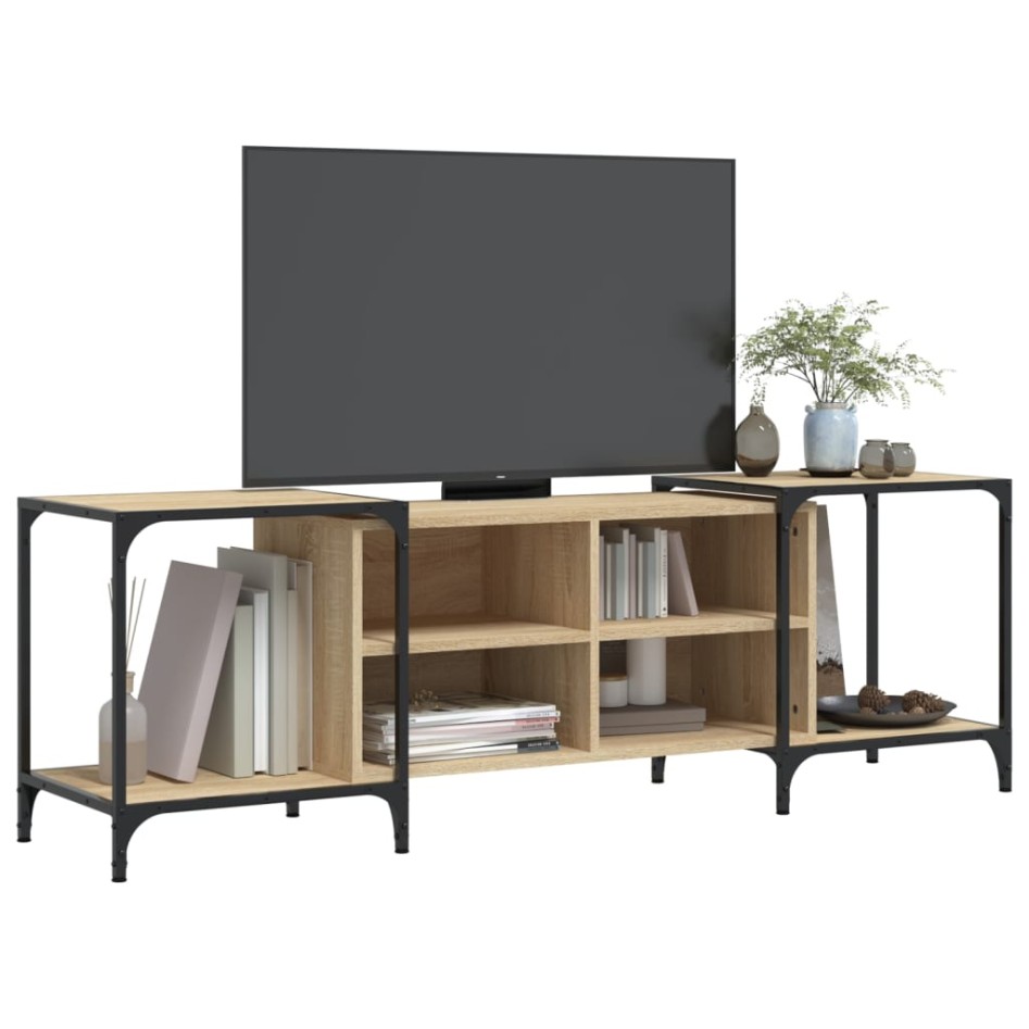 Mueble de TV madera de ingeniería roble Sonoma 153x37x50