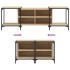 Mueble de TV madera de ingeniería roble Sonoma 153x37x50