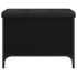 Banco con almacenaje madera de ingeniería negro 62x42x45