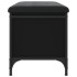 Banco con almacenaje madera de ingeniería negro 62x42x45