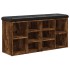 Banco zapatero madera de ingeniería roble ahumado 102x32x50