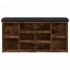 Banco zapatero madera de ingeniería roble ahumado 102x32x50