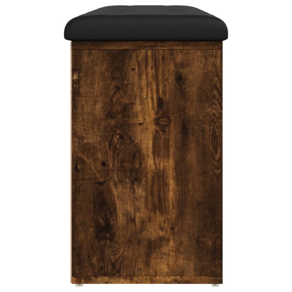 Banco zapatero madera de ingeniería roble ahumado 102x32x50
