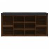 Banco zapatero madera de ingeniería marrón roble 102x32x50