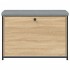 Banco zapatero con cajón abatible roble Sonoma 82x32x56