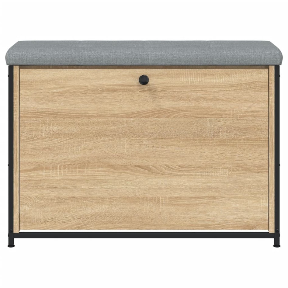 Banco zapatero con cajón abatible roble Sonoma 82x32x56