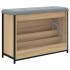 Banco zapatero con cajón abatible roble Sonoma 82x32x56