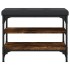 Banco zapatero madera de ingeniería roble ahumado 62x32x47