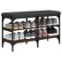 Banco zapatero madera de ingeniería marrón roble 82x32x47