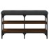 Banco zapatero madera de ingeniería marrón roble 82x32x47